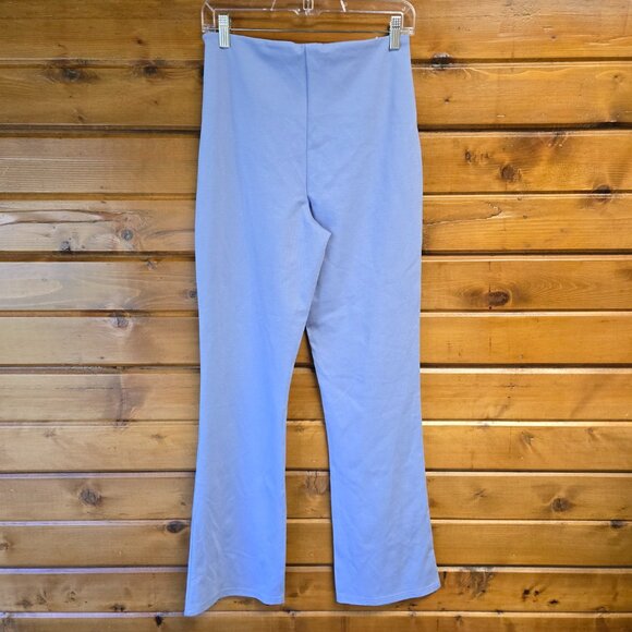 Fabletics 24/7 Kick Flare Pant Side Zip Closure Ponte Color Wedgewood Size M - Picture 5 of 9